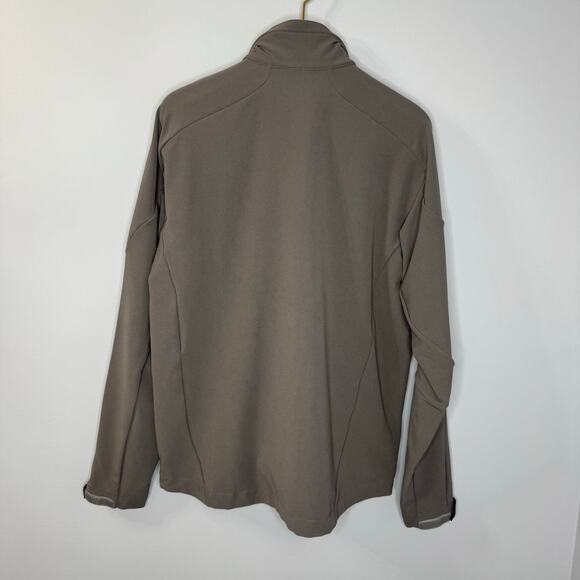 Salomon Gray Soft Shell Full Zip Jacket Grey Men's L - Picture 8 of 11
